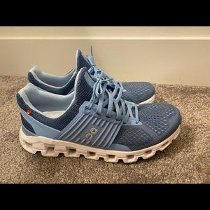 Women’s blue oncloud tennis shoes